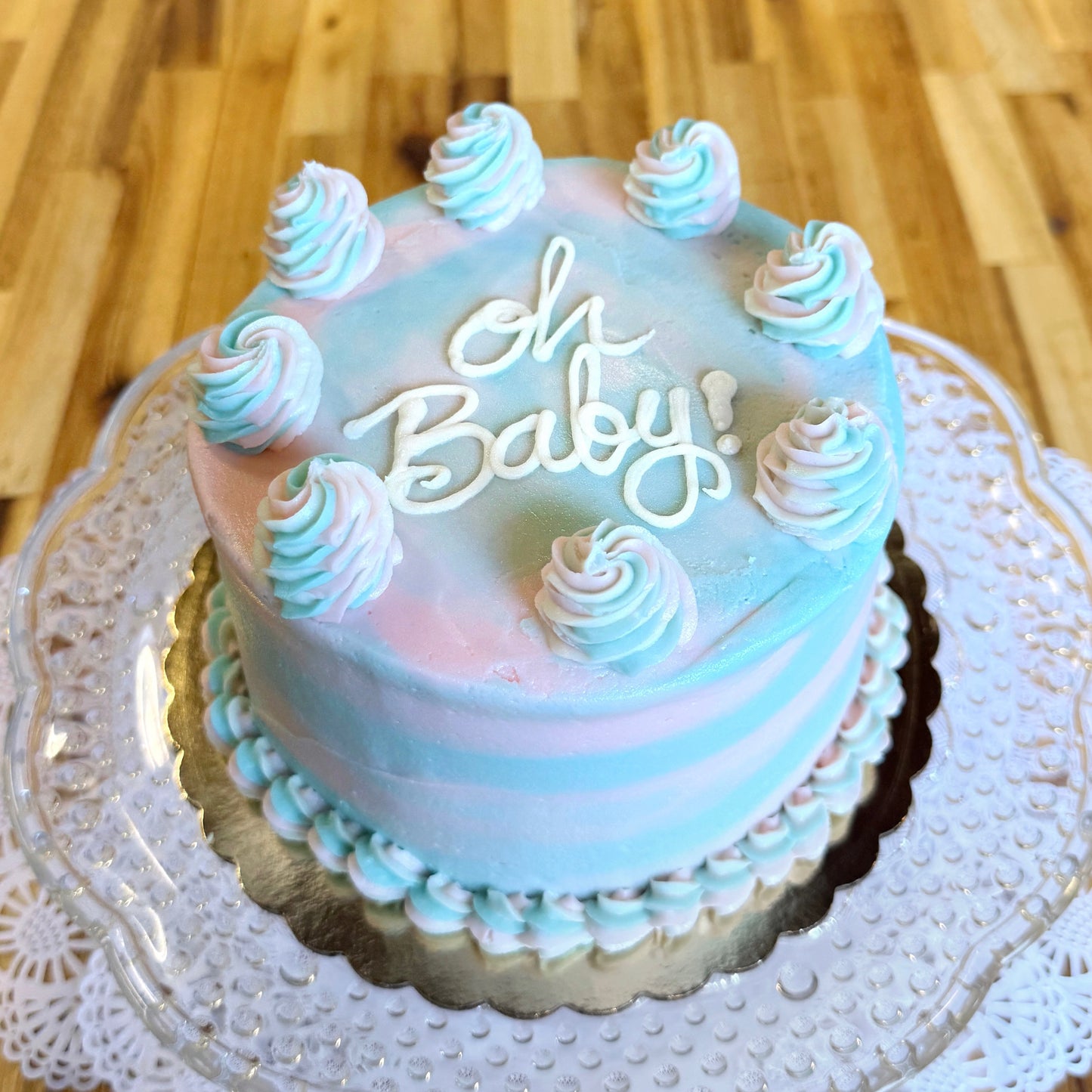 Gender Reveal- Decorated Cake