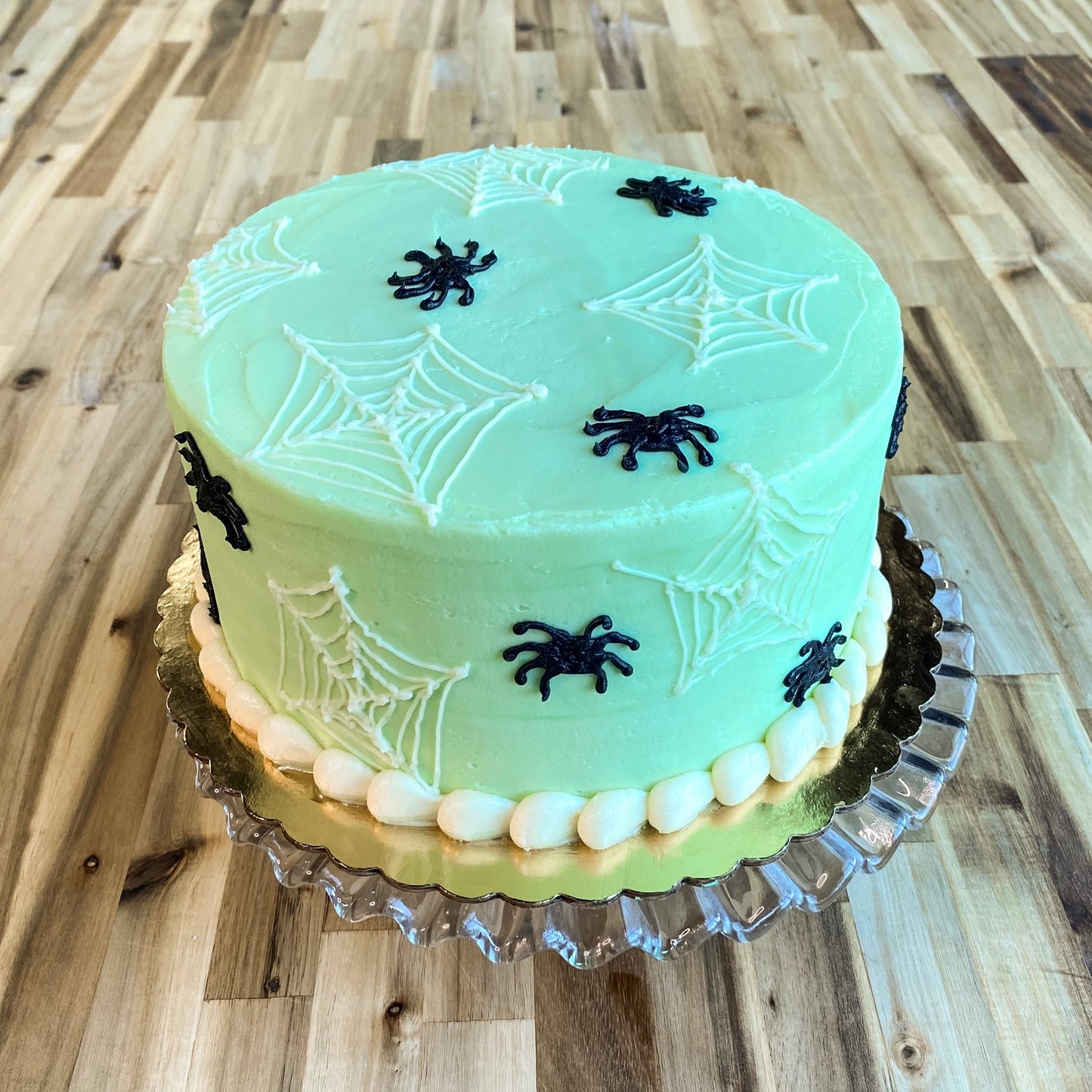 Spooky Spiderwebs- Decorated Cake