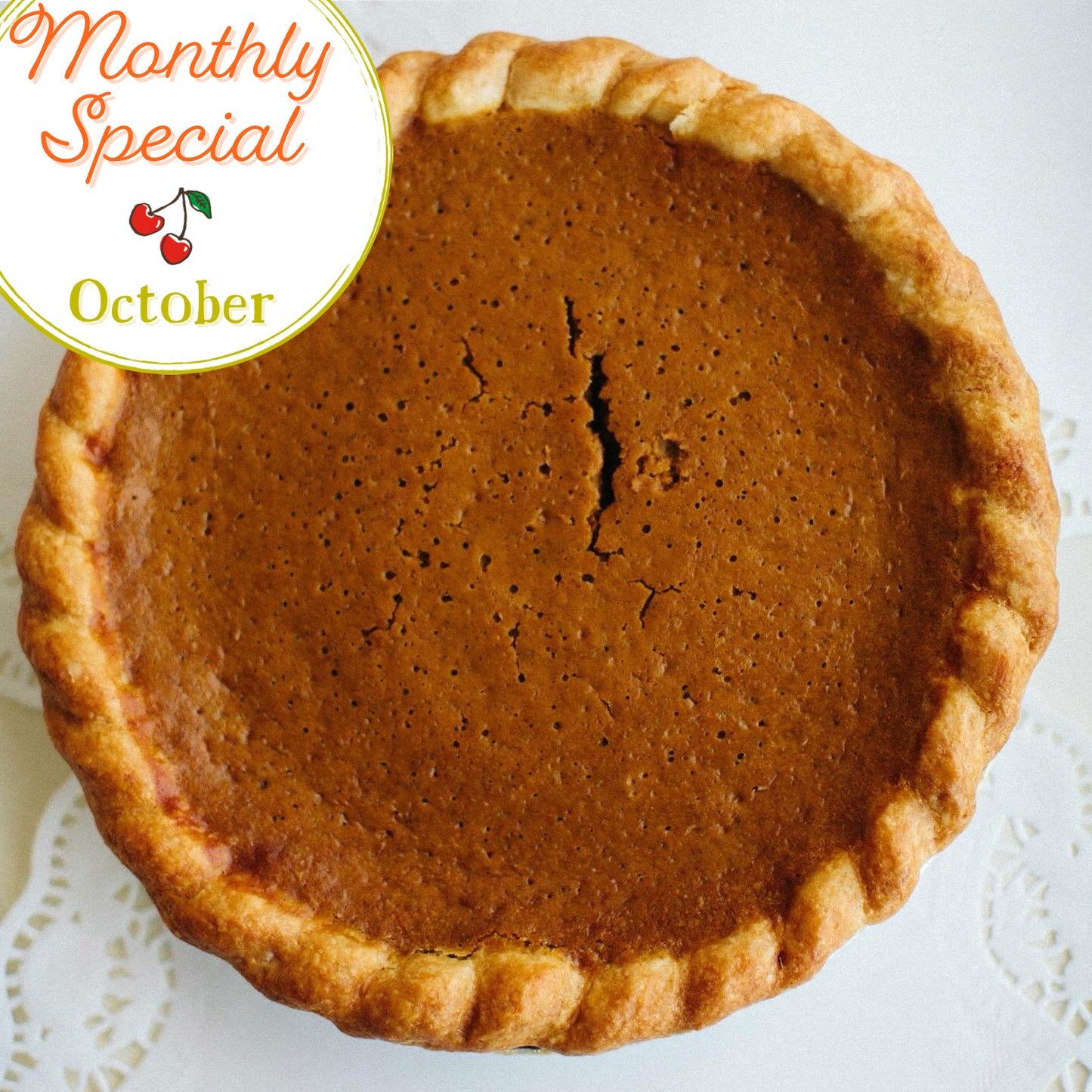 Pumpkin Five Spice Pie Oct/Nov Special