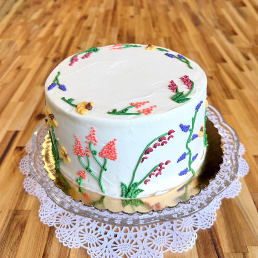 Wildflower Whimsy - Decorated Cake